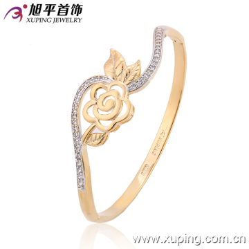 New Fashion Multicolor Elegant Flower Bangle with Zircon